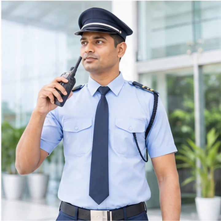 Alert night-duty security officer representing the Best Duty Performance Award