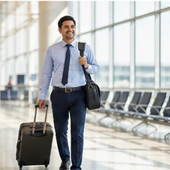 Employee travelling for work representing travel and duty mobility support